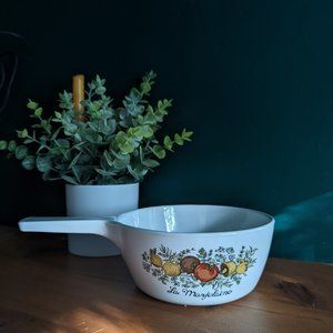 Vintage Corning Ware "Spice of Life" Cottagecore Cooking Pan, 1.5 Pint